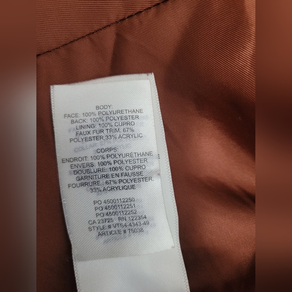 Aritzia Wilfred Tempest Vinyl & Sherpa Jacket, size XS - Picture 5 of 8